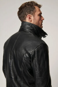 Memphis Lambskin Leather Bomber Moto Jacket